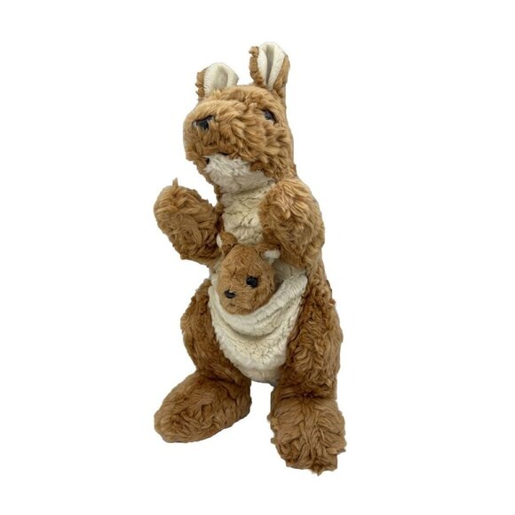 Ty Beanie Buddies Collection Kangaroo w Pouched Joey 12" Stuffed Animal Retired - Picture 1 of 6